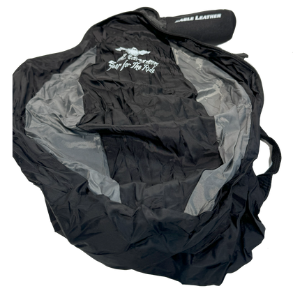 Eagle Leather Packable Backpack: A backpack large enough to fit a full face helmet that packs up to fit in your hand