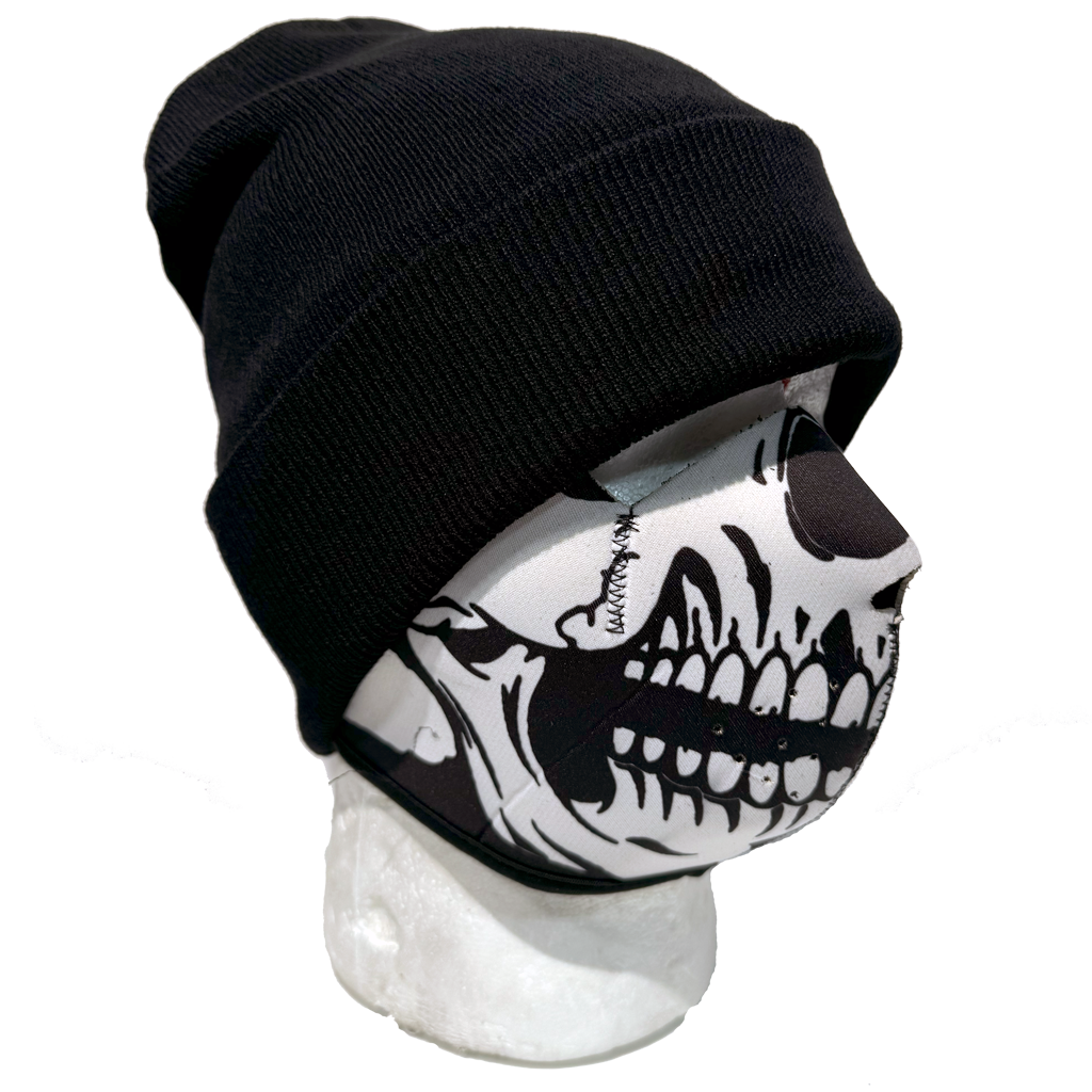Plain Knit Beanie Black