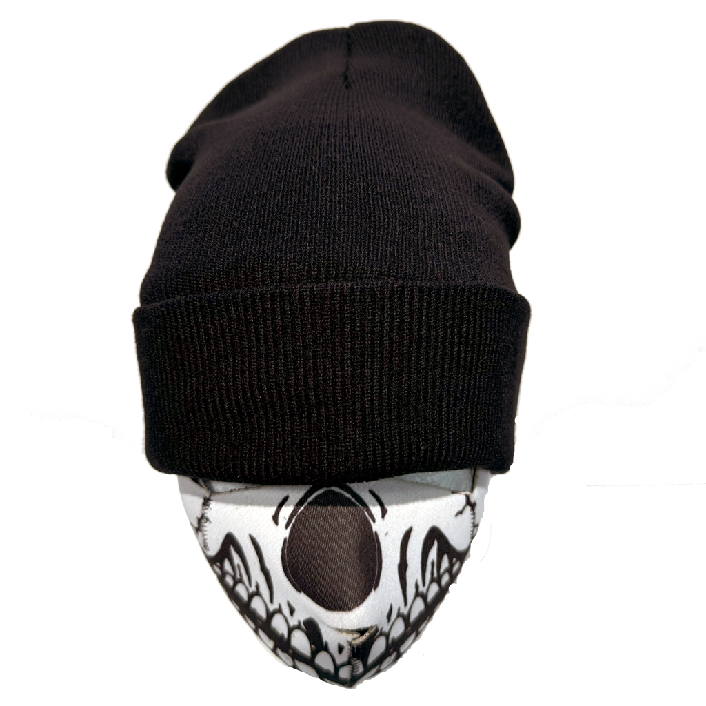 Plain Knit Beanie Black