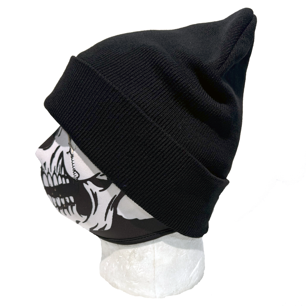 Plain Knit Beanie Black
