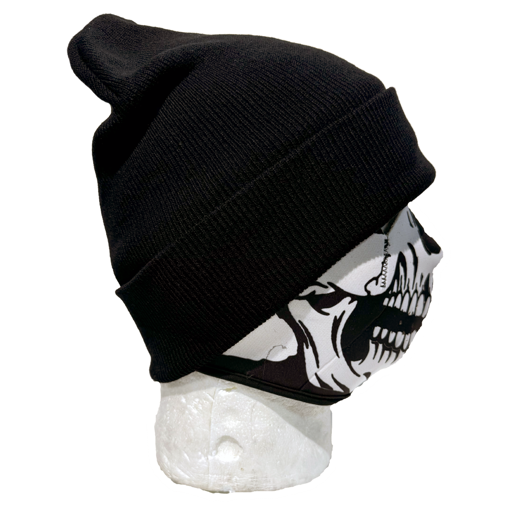 Plain Knit Beanie Black