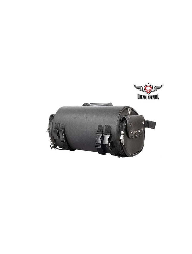 Round MC Sissy Bar Duffle Bag 77: Dimensions: 17" x 9