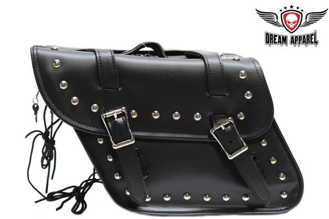 PVC Saddlebag With Studs 4065