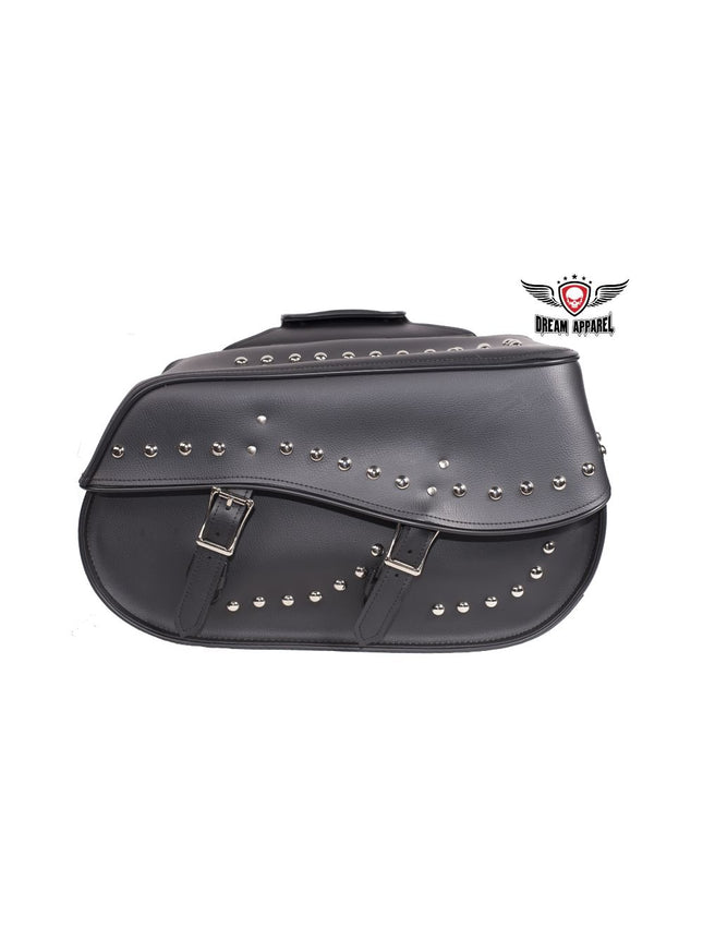 PVC Saddlebag With Studs 4068