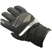 Eagle Leather Insulated Soft Water-Resistant Gloves in black, back-of-hand and cuff view