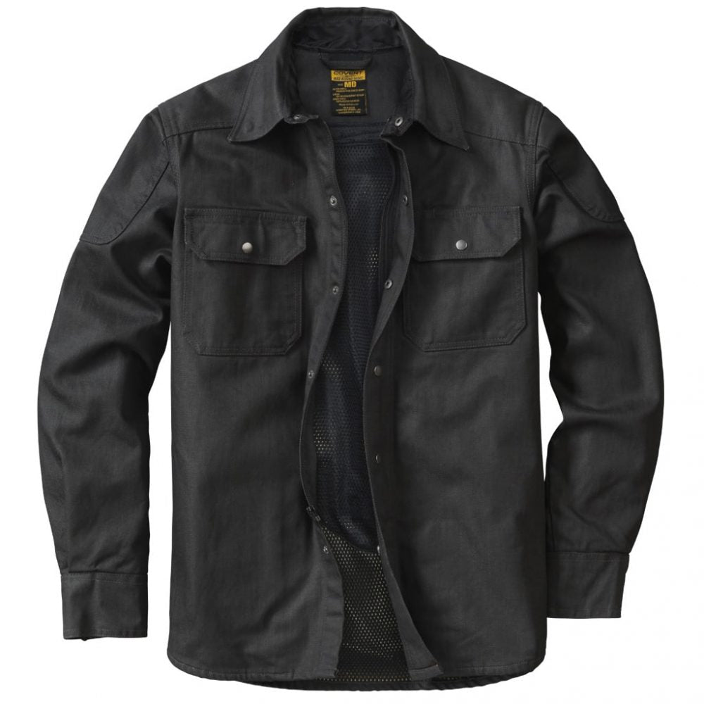 Covert Wax Riding Shirt: When you don’t want to wear a heavy jacket, but need more than just a t-shirt; that’s where the Scor