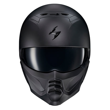 Scorpion EXO Covert 2 Solid: The new Covert 2 Model is a 2-piece open-face helmet that includes a removable mask for style