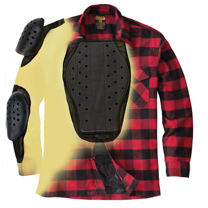 Covert Moto Flannel: The Scorpion EXO Covert Flannel was designed from the very beginning to protect from abrasion and impact