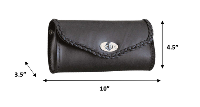 Windshield Bag With Braid Black