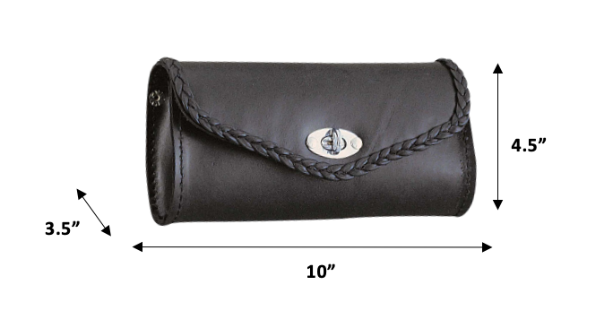 Windshield Bag With Braid Black: DESCRIPTION

Style # 2803