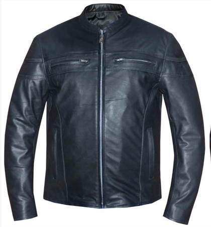 Men's Clash Goatskin Jacket: Men's Clash Goatskin Jacket