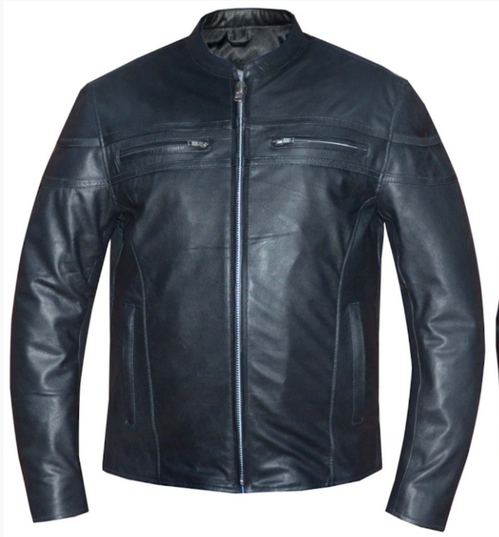 Men's Clash Goatskin Jacket: Men's Clash Goatskin Jacket