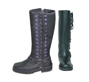 Ladies Tall Lux Boot: DescriptionThese motorcycle leather boots are crafted for the discerning rider who demands both style a