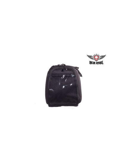 Textile Magnetic MC Tank Bag Black: Beautiful Black Textile Magnetic Motorcycle Tank Bag
Dimensions: 9