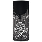 Motley Tube BIker Skull: The ZANheadgear® SportFlex® Series Windproof Tube is a versatile all-in-one headgear item constructe