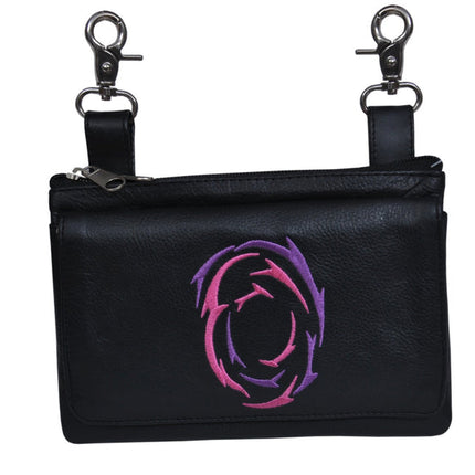 Clip Bag W/Pink-Purple Design