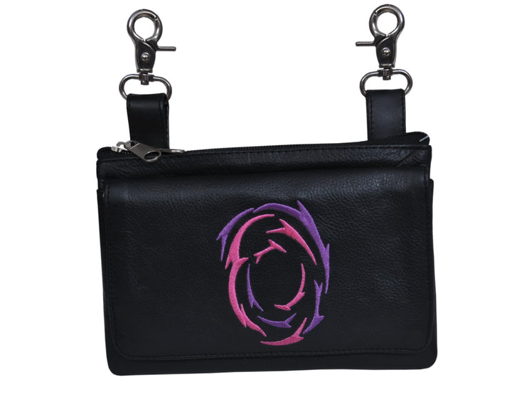 Clip Bag W/Pink-Purple Design