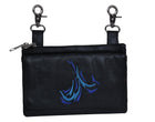 Clip Bag W/2 Tone Blue Design: Elevate your riding gear with the Ladies Leather Clip-On Bag from Unik, meticulously crafted f
