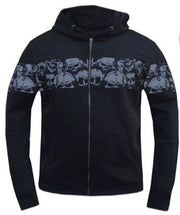 Men's Reflective Skull Hoodie: Men's Reflective Skull Hoodie