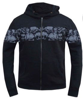 Men's Reflective Skull Hoodie: Men's Reflective Skull Hoodie