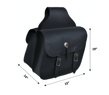 Saddle Bag With Concho Black: DESCRIPTION

Style # 9571