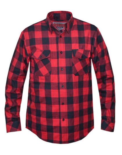 Men's Flannel Red / Black: Men's Flannel Red / Black