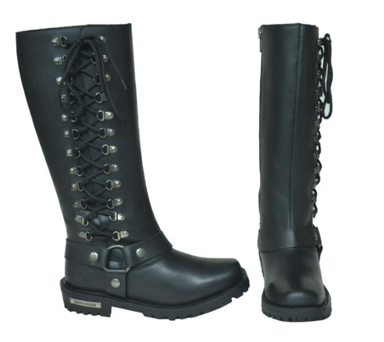 Ladies Tall Lux Boot: DescriptionThese motorcycle leather boots are crafted for the discerning rider who demands both style a