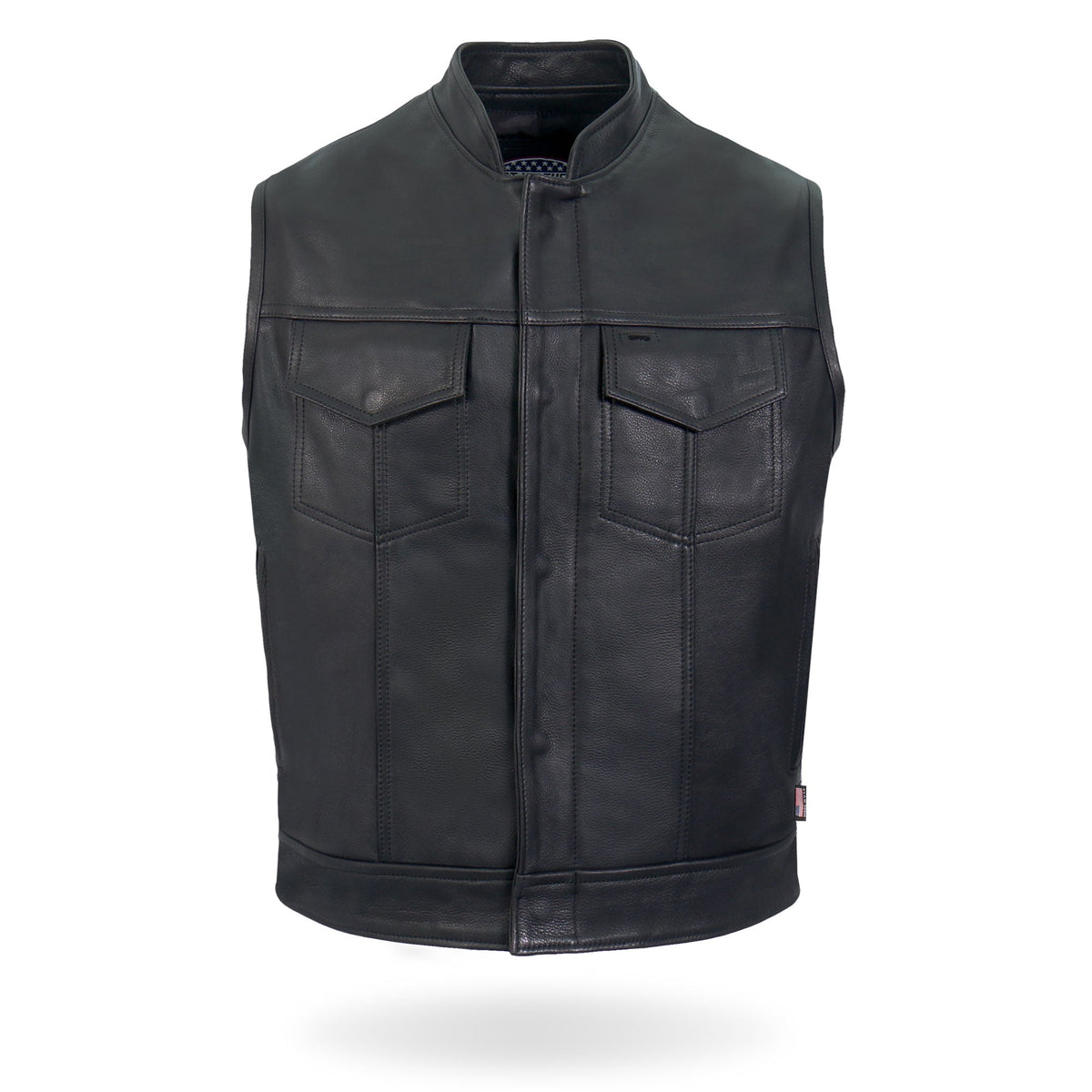 USA Made Chaos Vest: • Made in the USA• Made from Premium Naked Cowhide Leather• Fully Lined• Full Zipper &amp; Snap Front • 