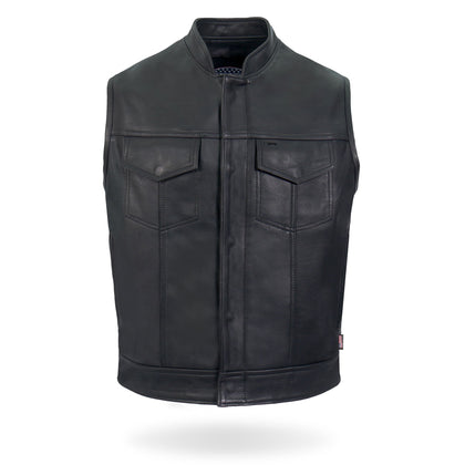 USA Made Chaos Vest: • Made in the USA• Made from Premium Naked Cowhide Leather• Fully Lined• Full Zipper &amp; Snap Front • 