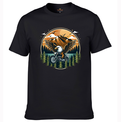 Wheelie Eagle Shirt: Embrace the vibes of the Pacific Northwest with our Wheelie Eagle Shirt