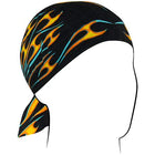 Hot Rod Flame: ZANHeadgear has taken the traditional cotton Flydanna headwrap and created the new SportFlex Flydanna, featuri