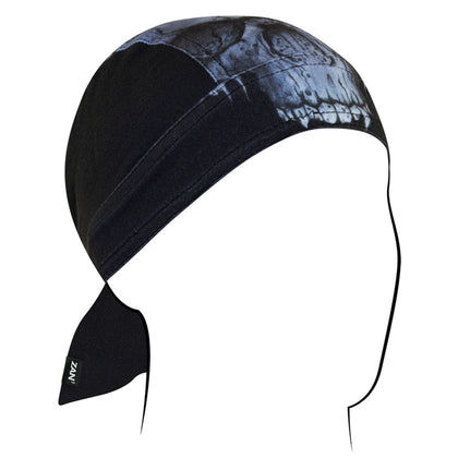 Flydanna SF Midnight Skull: The ZANheadgear® super soft SportFlex™ Series provides comfort and warmth