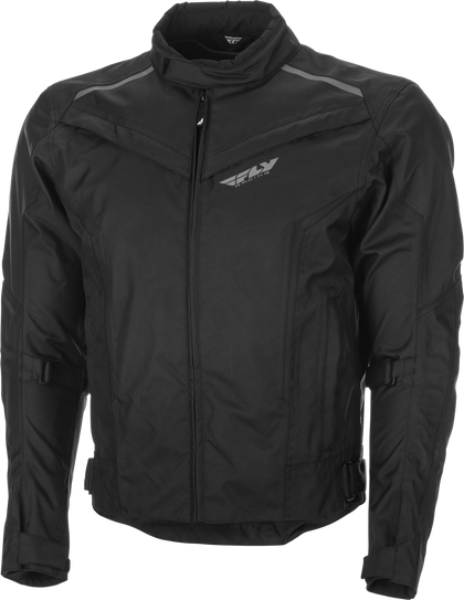 FLY Launch Jacket: High abrasion fabric in critical wear areas
Arm volume adjusters secure armor and provide optimum fit
Hook
