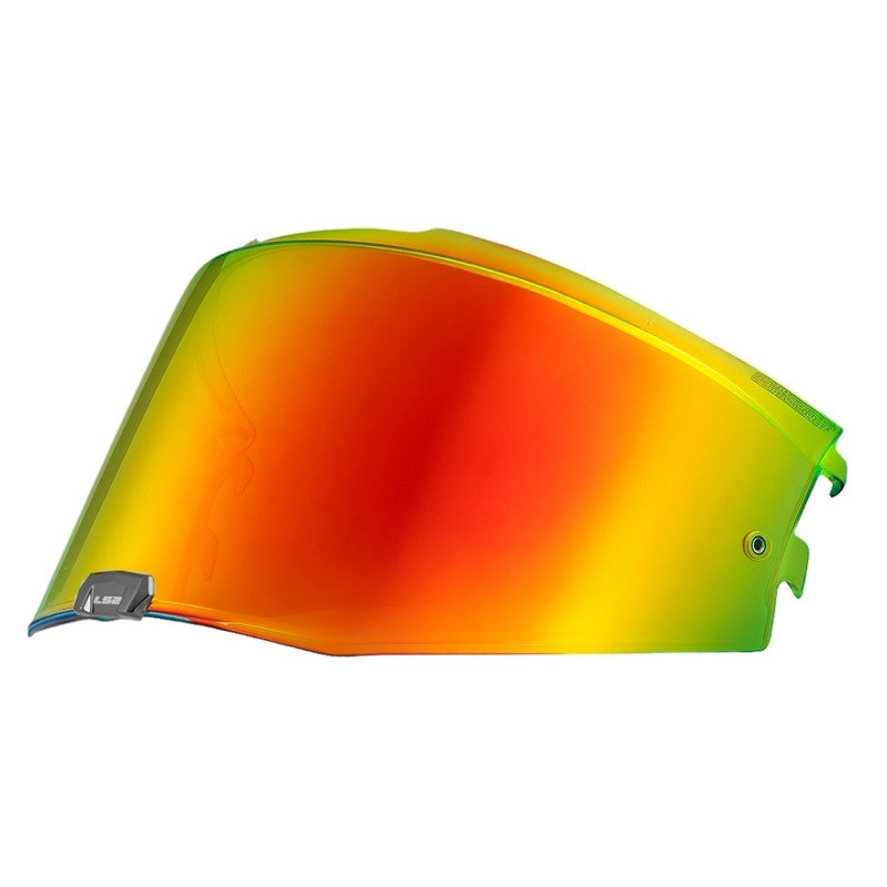 LS2 Advant II dark red iridium outer face shield
