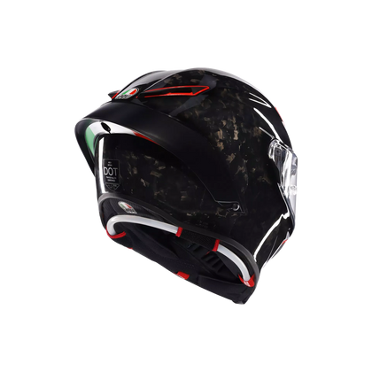 AGV Pista GP RR Italia Carbonio Forgiato Helmet rear three-quarter view of spoiler
