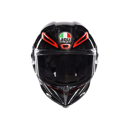 AGV Pista GP RR Italia Carbonio Forgiato Helmet front view with clear shield