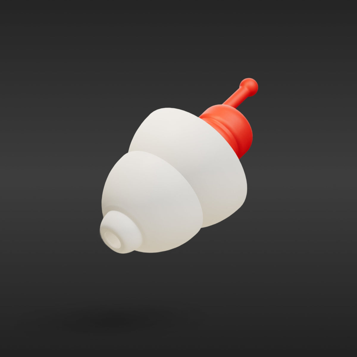 Alpine MotoSafe Sport 2026 earplug angled studio view
