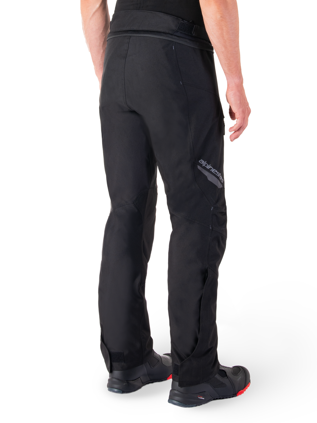 Alpinestars ST-1 Waterproof Pants, Black, rear three-quarter view