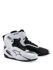Alpinestars Stella Faster-4 Shoes, White / Black, pair, three-quarter view