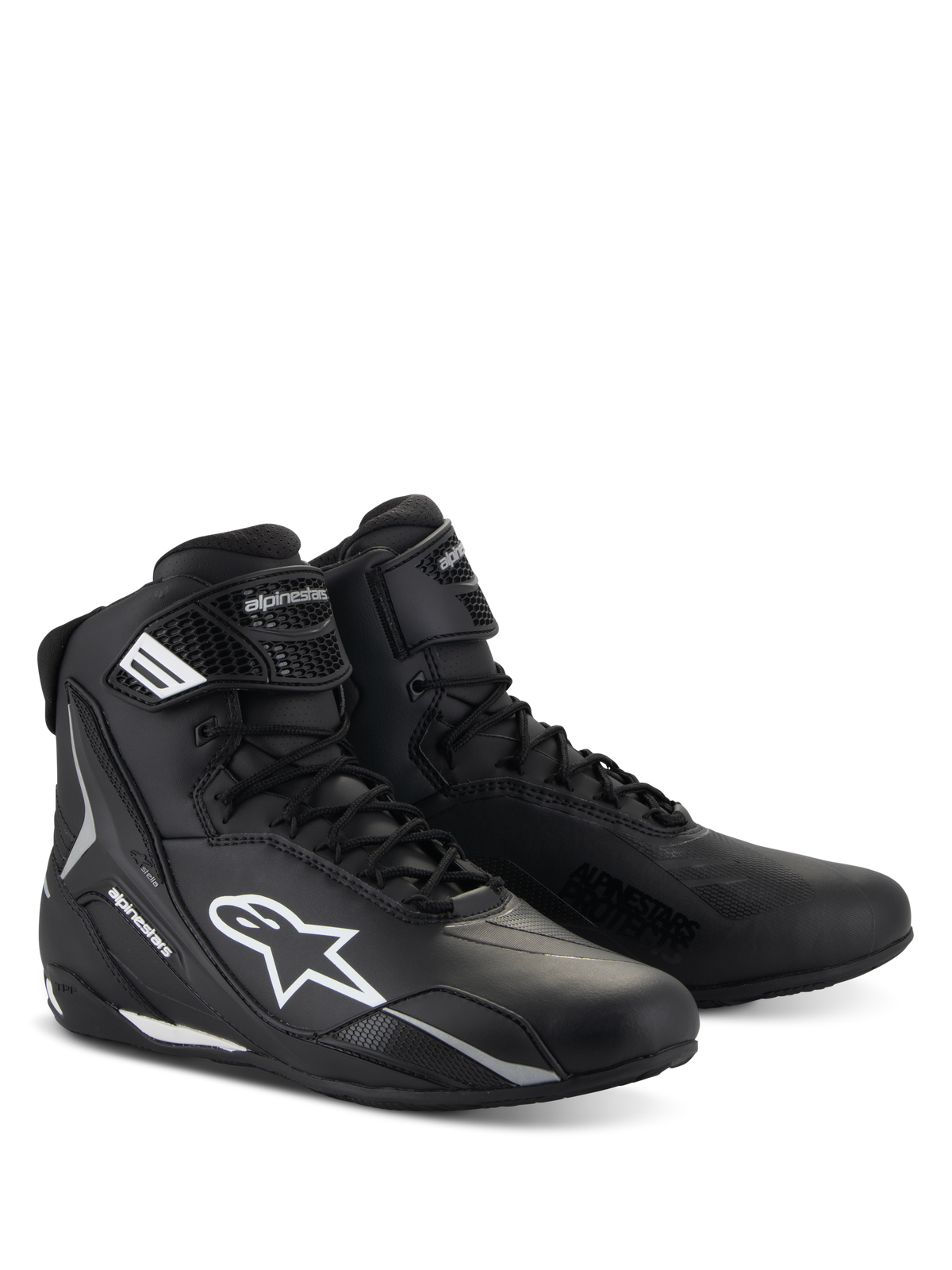 Alpinestars Stella Faster-4 Shoes, Black, pair, three-quarter view