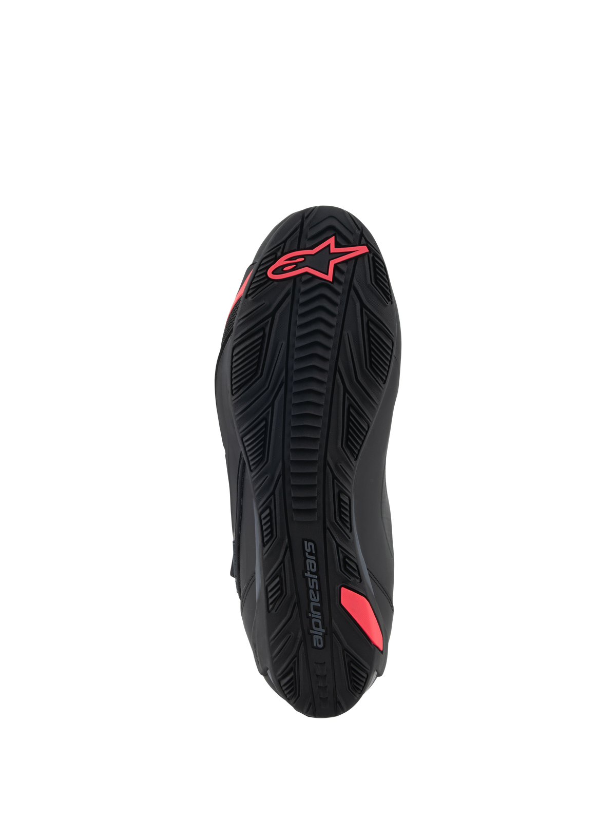 Alpinestars Stella Faster-4 Shoes, Black / Diva Pink, outsole tread view