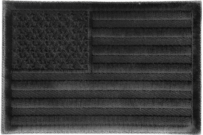 Black American Flag Patch