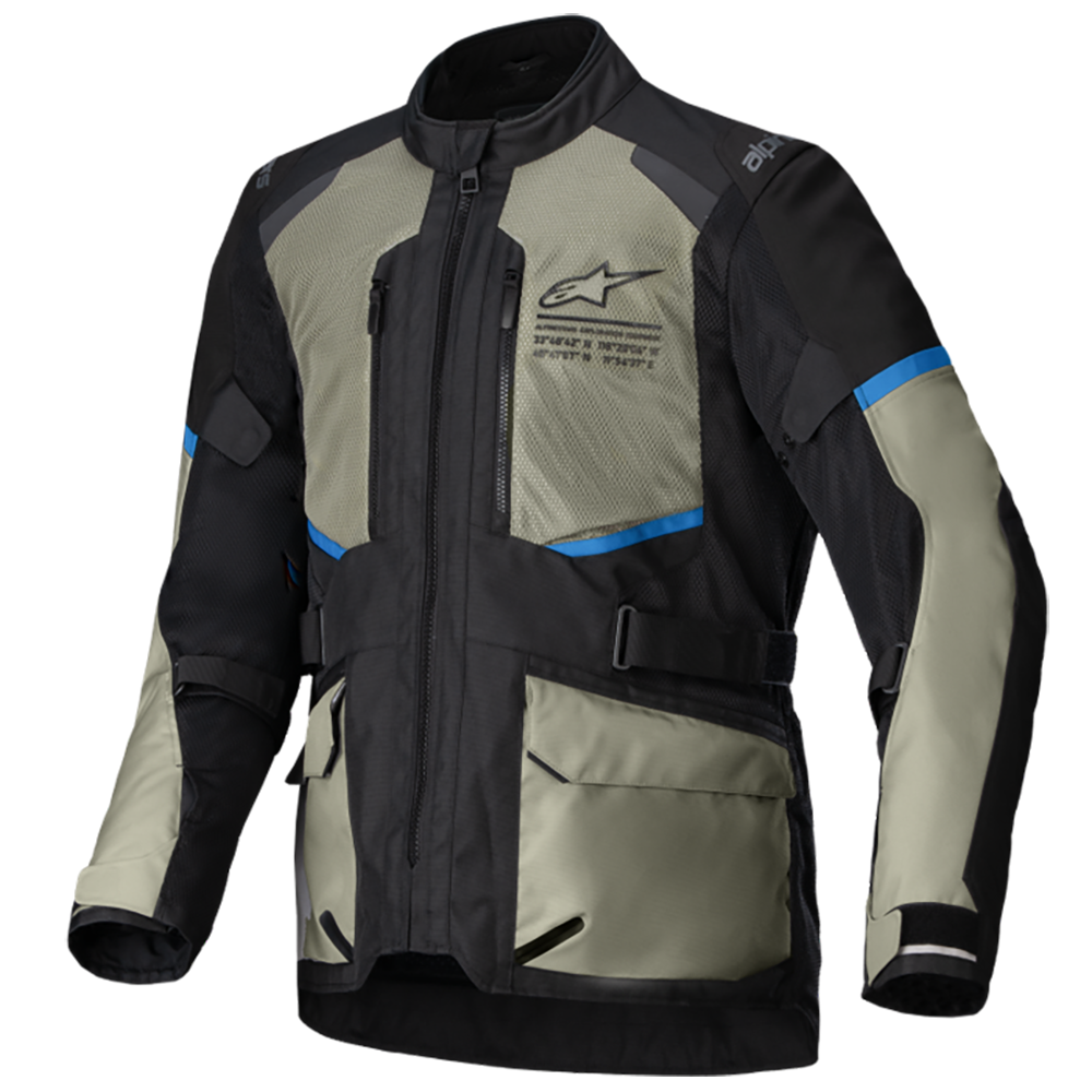 Alpinestars Andes Air Drystar Jacket Black/Laurel Gray/Bright Blue