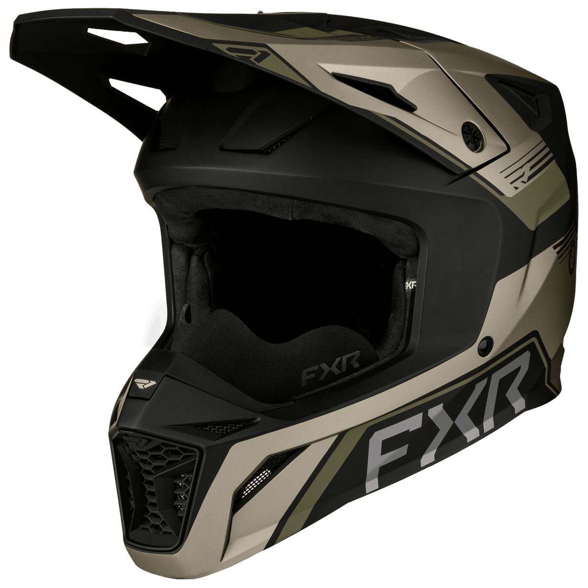 FXR Apex Snow Helmet Stone/Moss