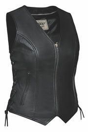 Unik Women's Lisa motorcycle vest front view