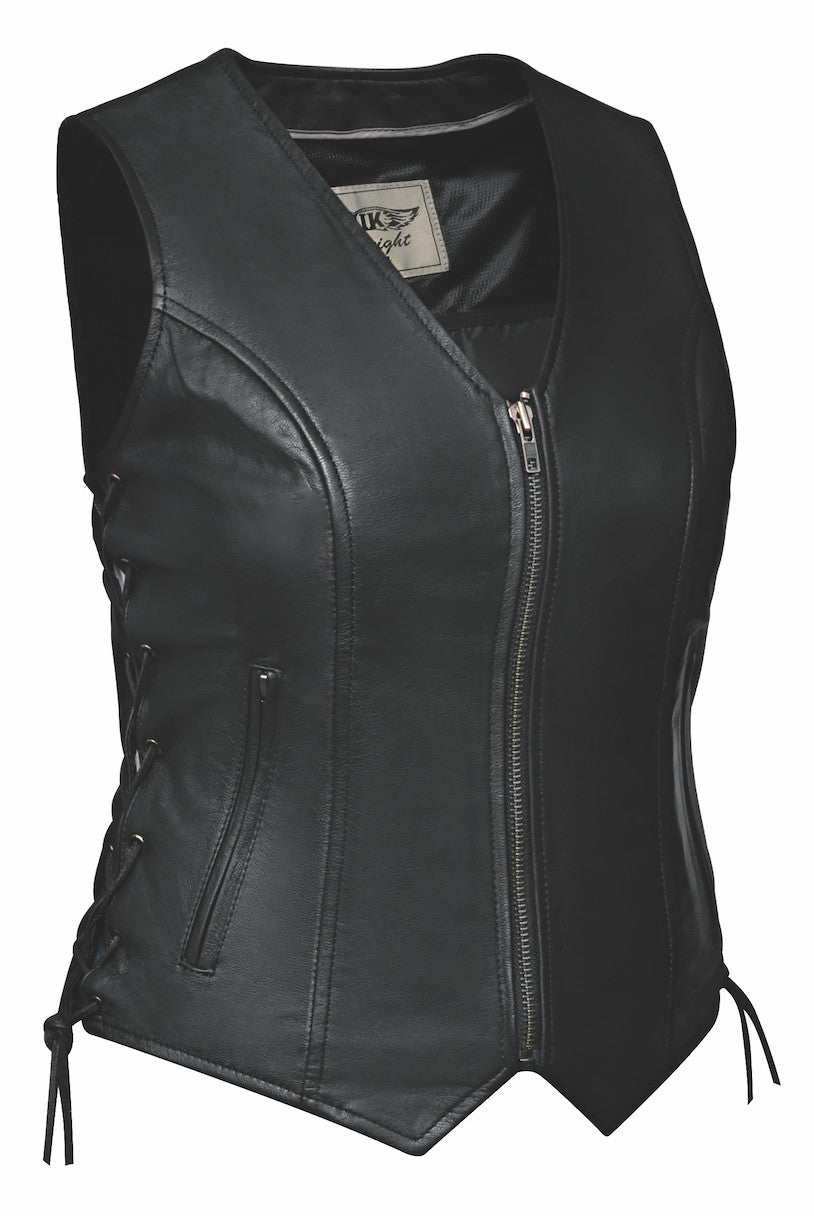 Unik Women's Lisa motorcycle vest front view
