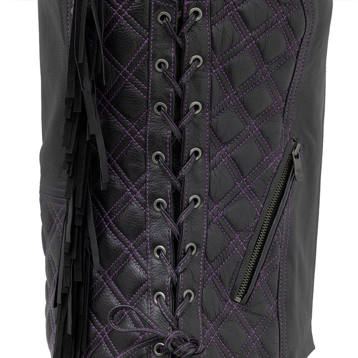 Ladies Bandita Fringe Vest: Love some leather fringe? So do we