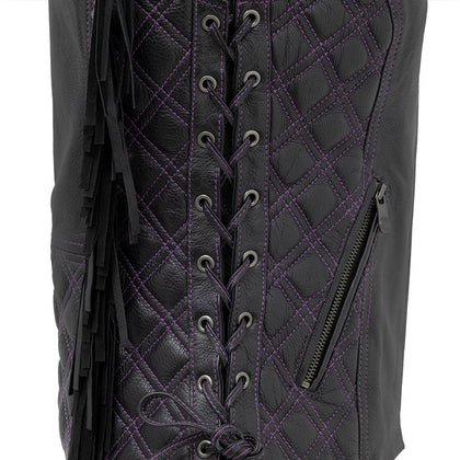 Ladies Bandita Fringe Vest: Love some leather fringe? So do we