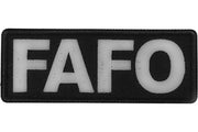 FAFO Patch Black and White embroidered product photo
