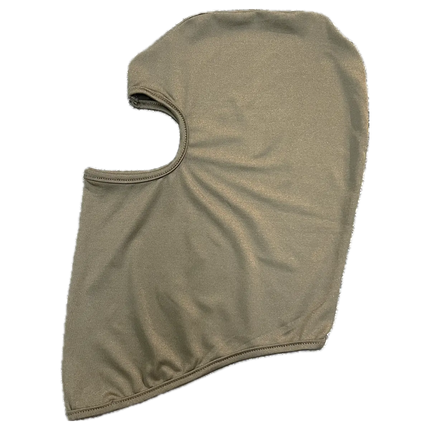 Brown motorcycle balaclava face mask for riding, providing full head and neck coverage.